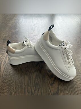 ASH Maya Leather Platform Sneaker - Size 39